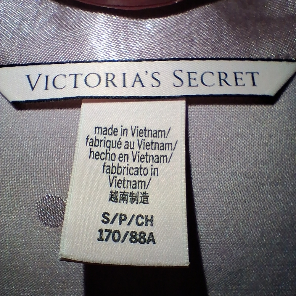 Victoria's Secret Light Pink Satin Pajama Top - Picture 5 of 10